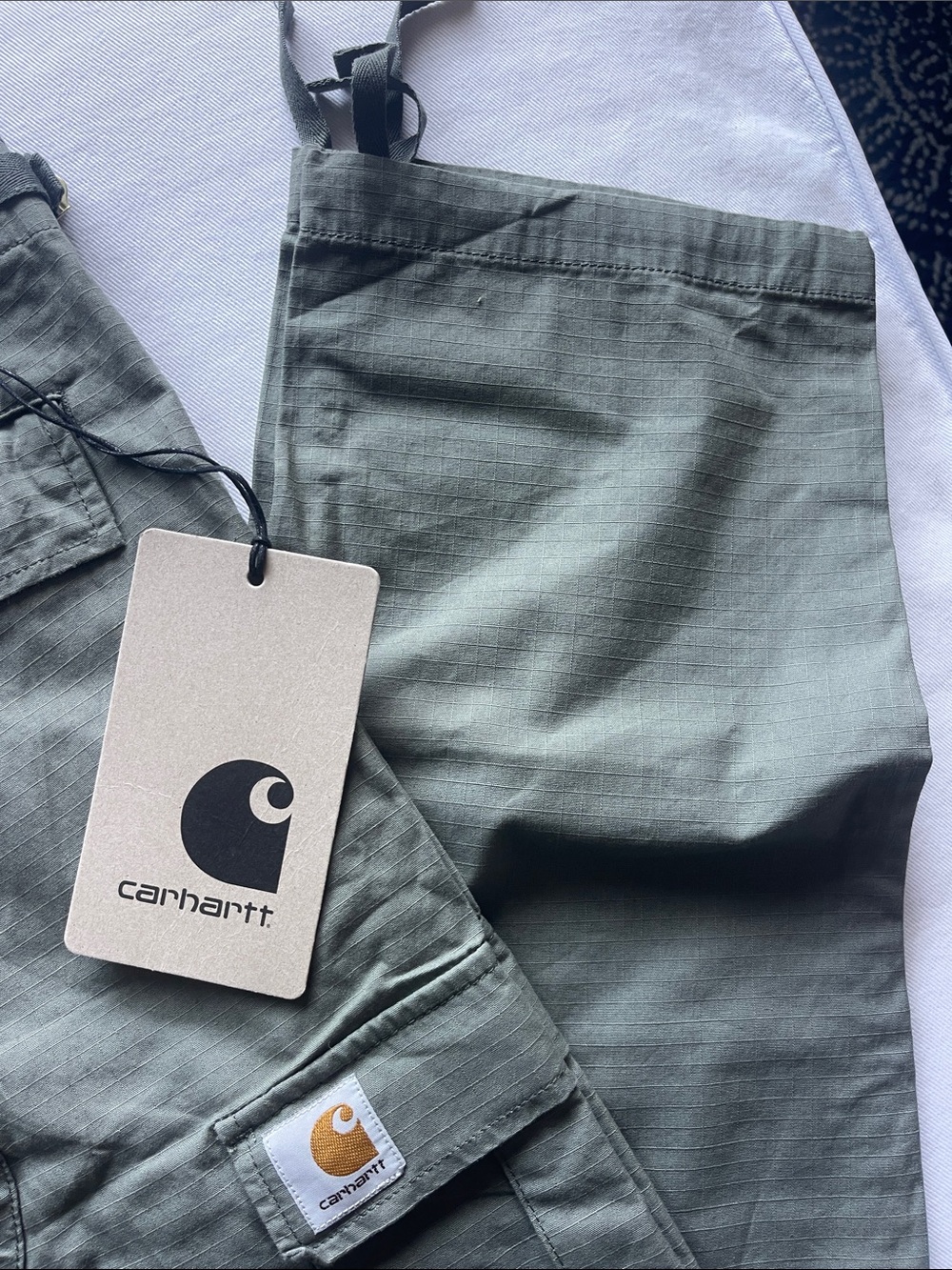 Carhartt Sage Green Cargo Work Pants - Picture 4 of 8